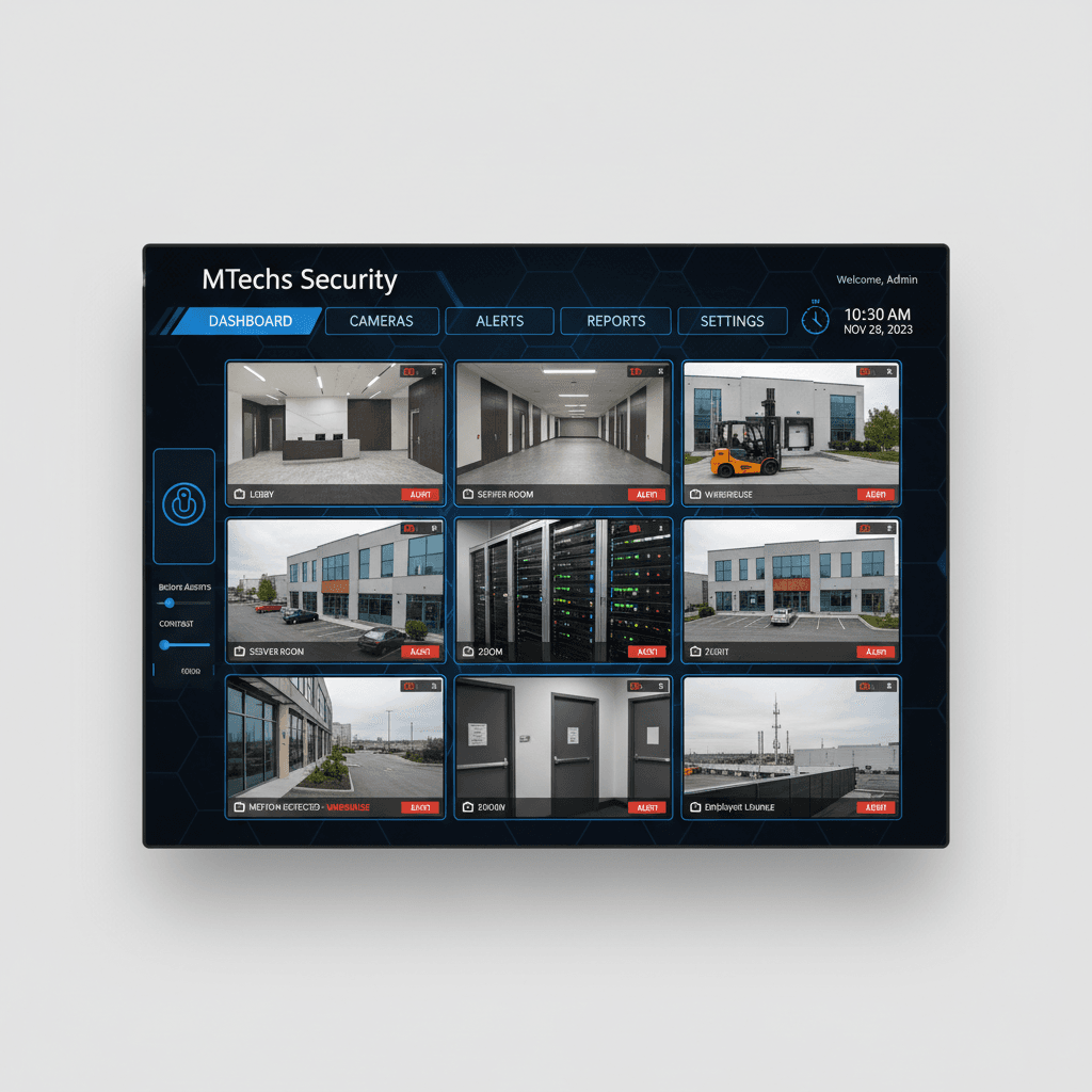 Integrated multi-camera monitoring dashboard