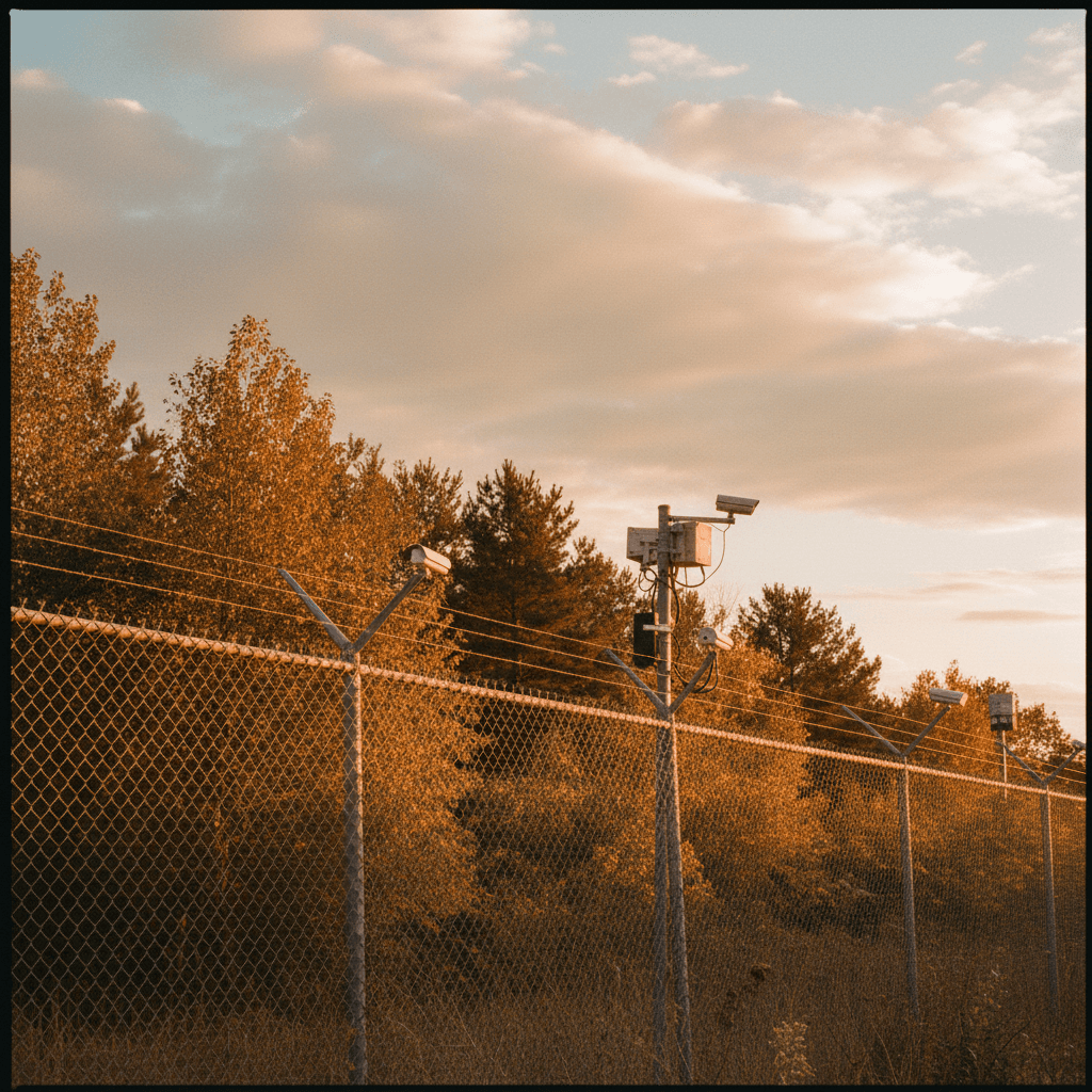 Perimeter sensors in natural warehouse environment